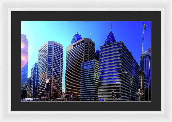 Panorama 3186 15th St and John F. Kennedy Blvd - Framed Print