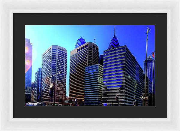 Panorama 3186 15th St and John F. Kennedy Blvd - Framed Print