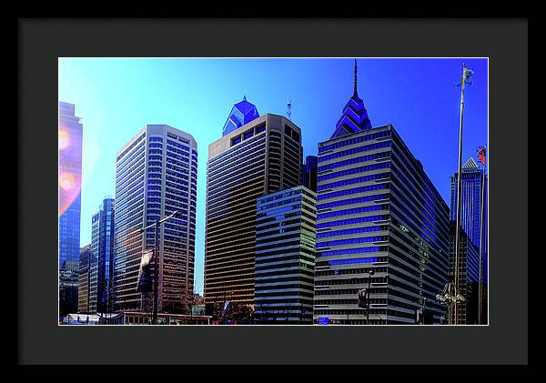 Panorama 3186 15th St and John F. Kennedy Blvd - Framed Print