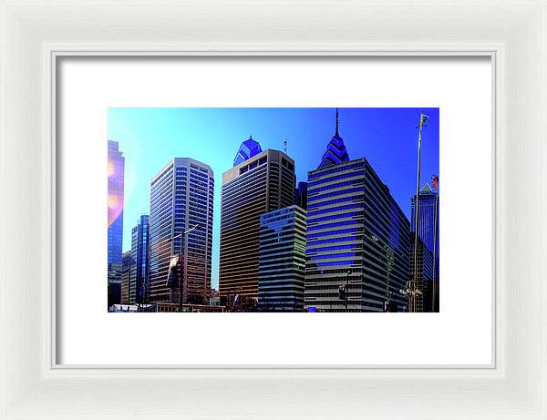 Panorama 3186 15th St and John F. Kennedy Blvd - Framed Print