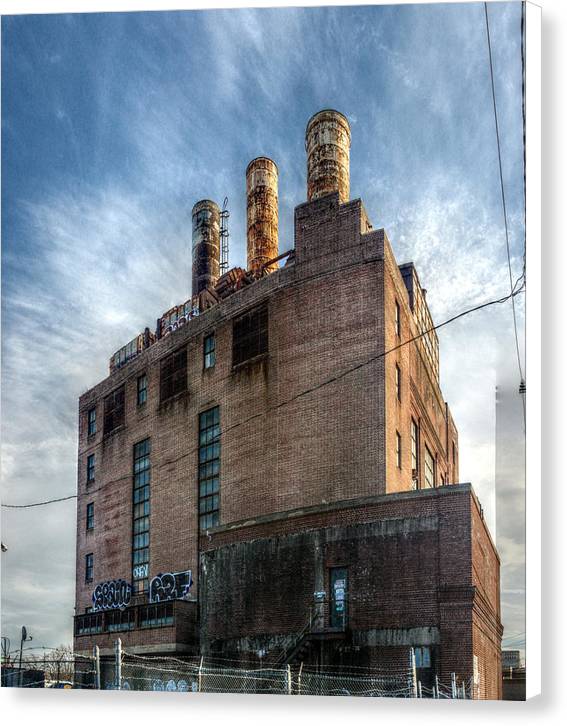 Panorama 3206 Willow Street Steam Plant - Canvas Print