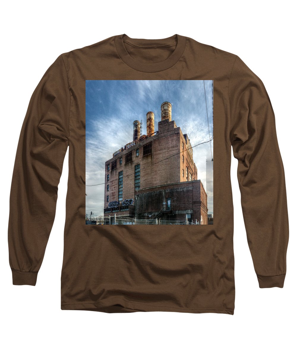 Panorama 3206 Willow Street Steam Plant - Long Sleeve T-Shirt
