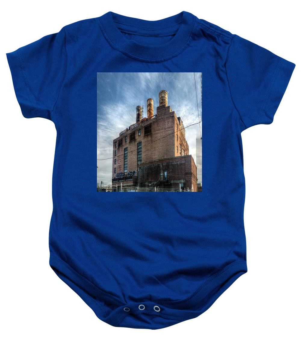 Panorama 3206 Willow Street Steam Plant - Baby Onesie