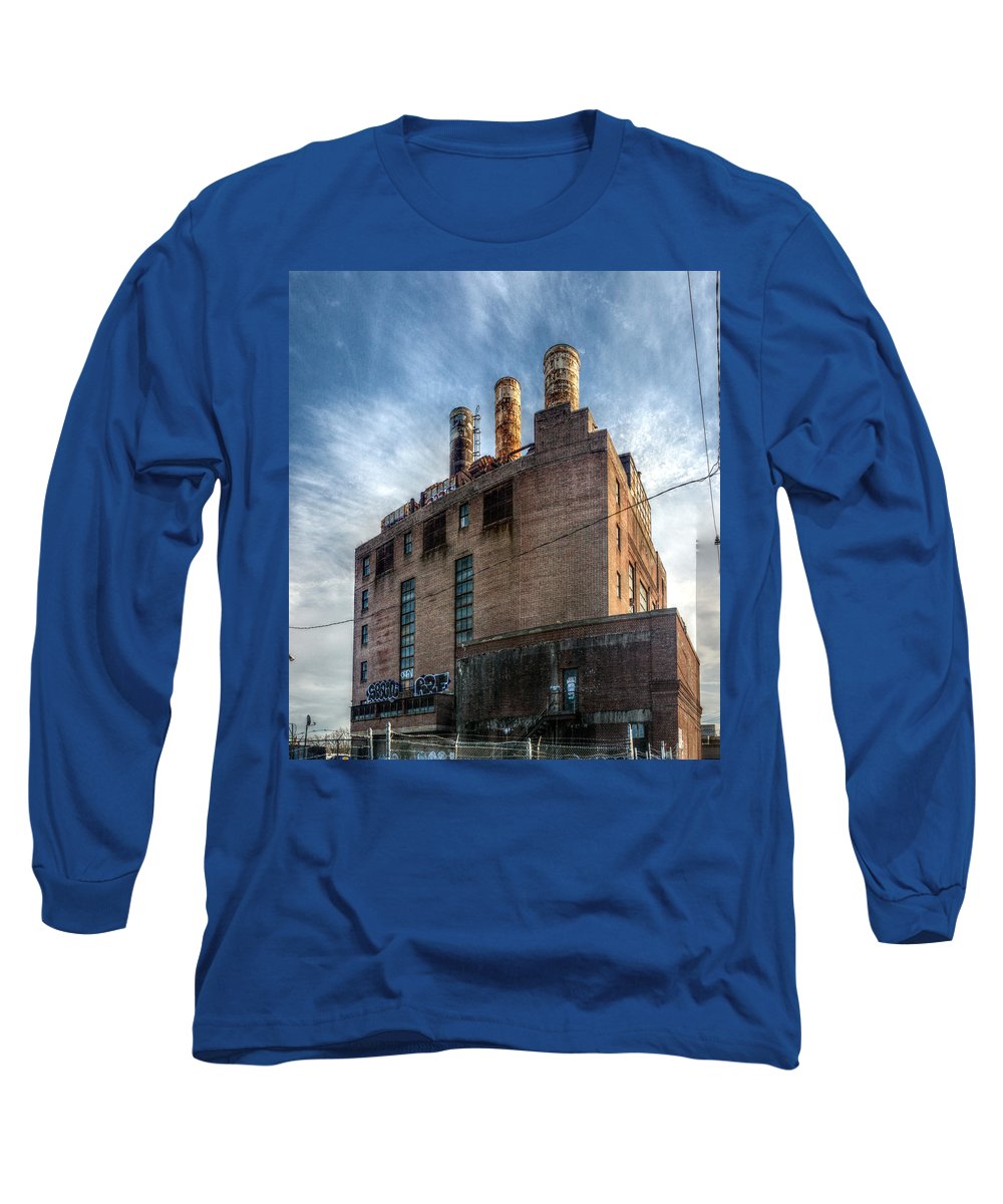 Panorama 3206 Willow Street Steam Plant - Long Sleeve T-Shirt