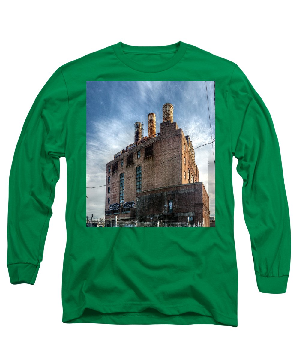 Panorama 3206 Willow Street Steam Plant - Long Sleeve T-Shirt