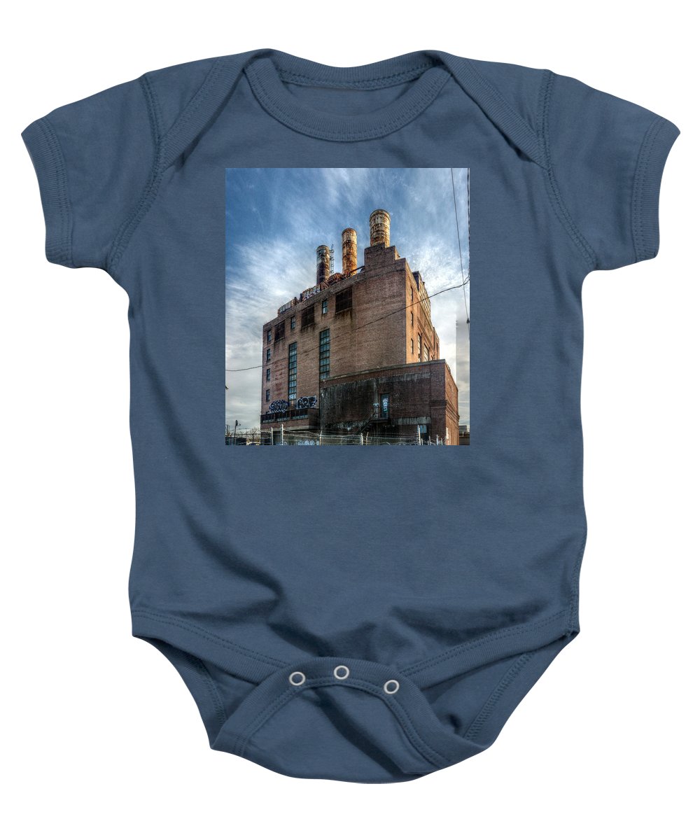 Panorama 3206 Willow Street Steam Plant - Baby Onesie