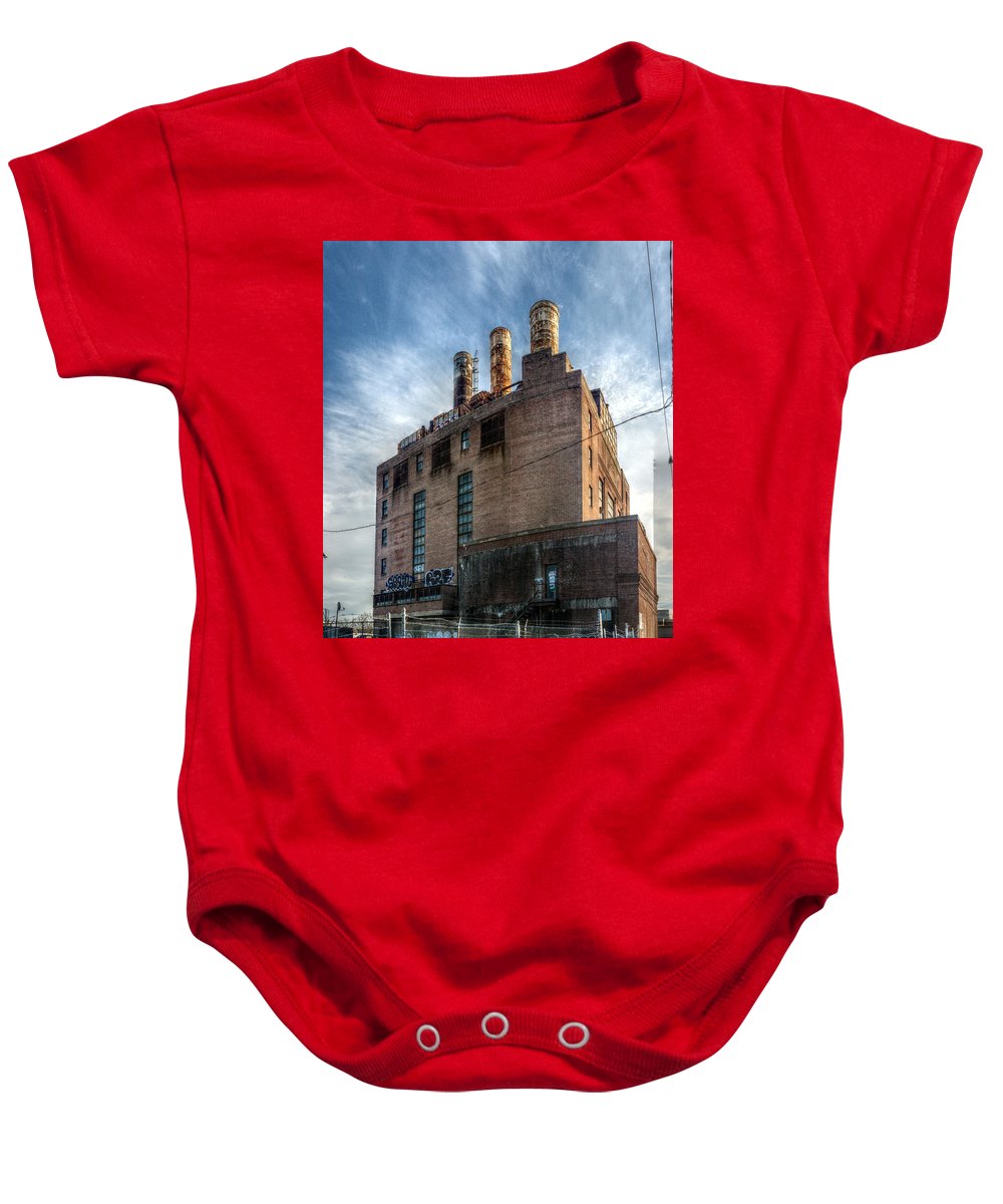 Panorama 3206 Willow Street Steam Plant - Baby Onesie