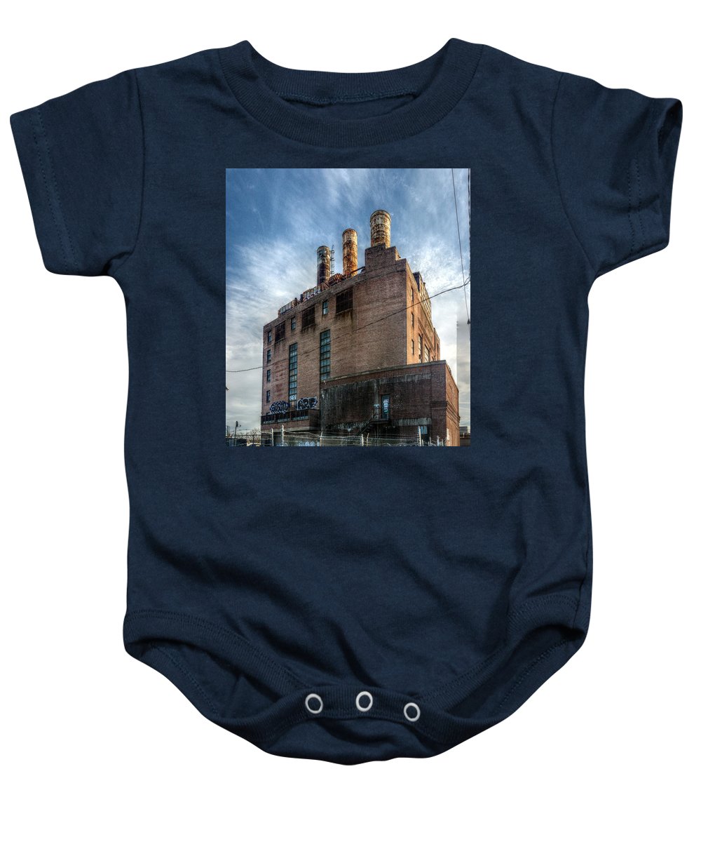 Panorama 3206 Willow Street Steam Plant - Baby Onesie