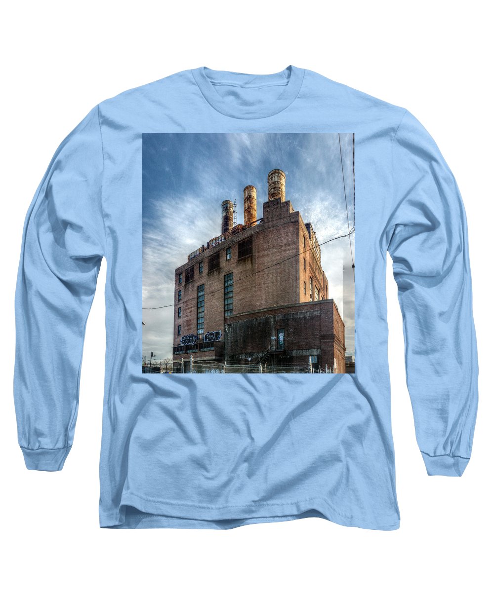 Panorama 3206 Willow Street Steam Plant - Long Sleeve T-Shirt