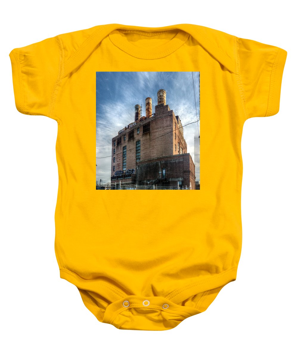 Panorama 3206 Willow Street Steam Plant - Baby Onesie