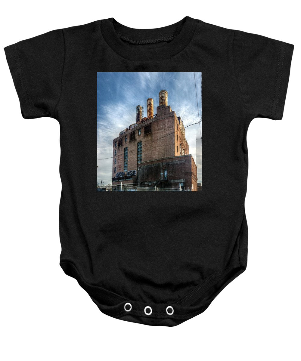 Panorama 3206 Willow Street Steam Plant - Baby Onesie