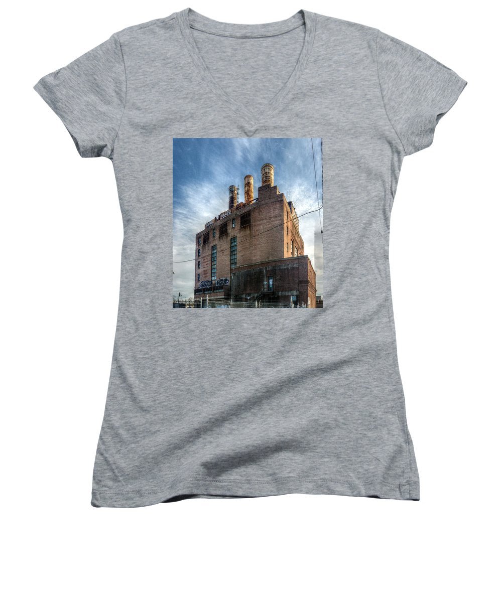 Panorama 3206 Willow Street Steam Plant - Women's V-Neck