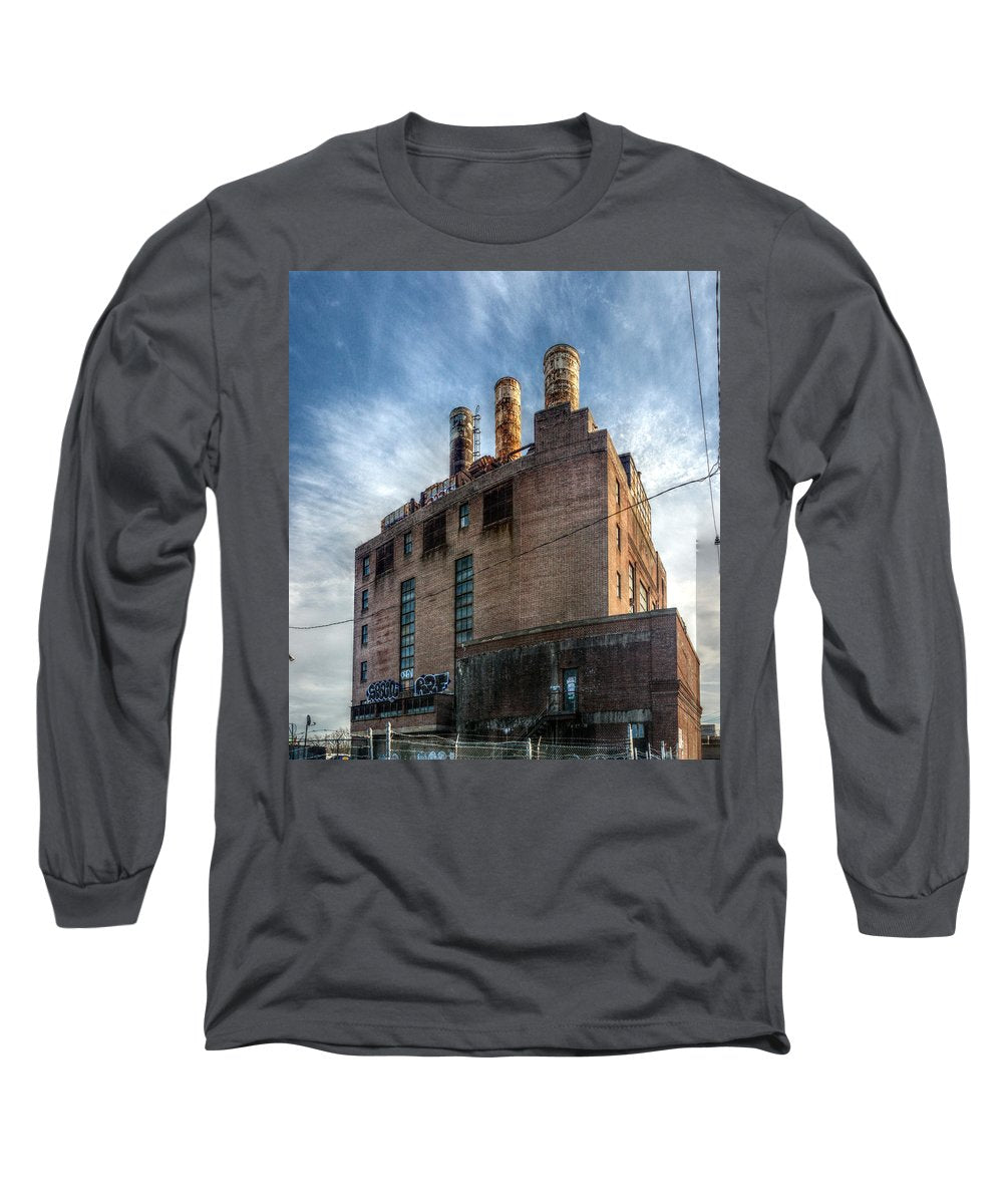 Panorama 3206 Willow Street Steam Plant - Long Sleeve T-Shirt