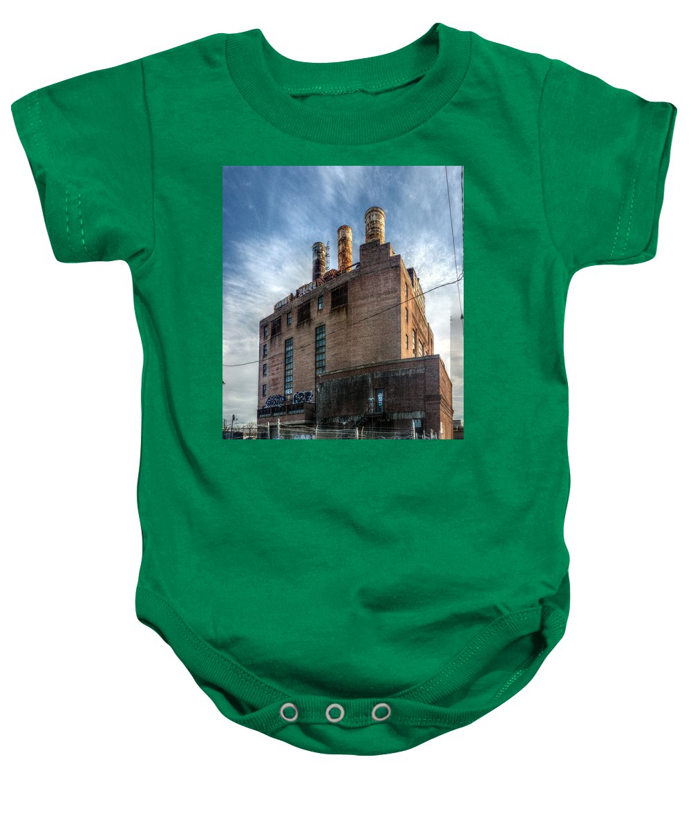 Panorama 3206 Willow Street Steam Plant - Baby Onesie