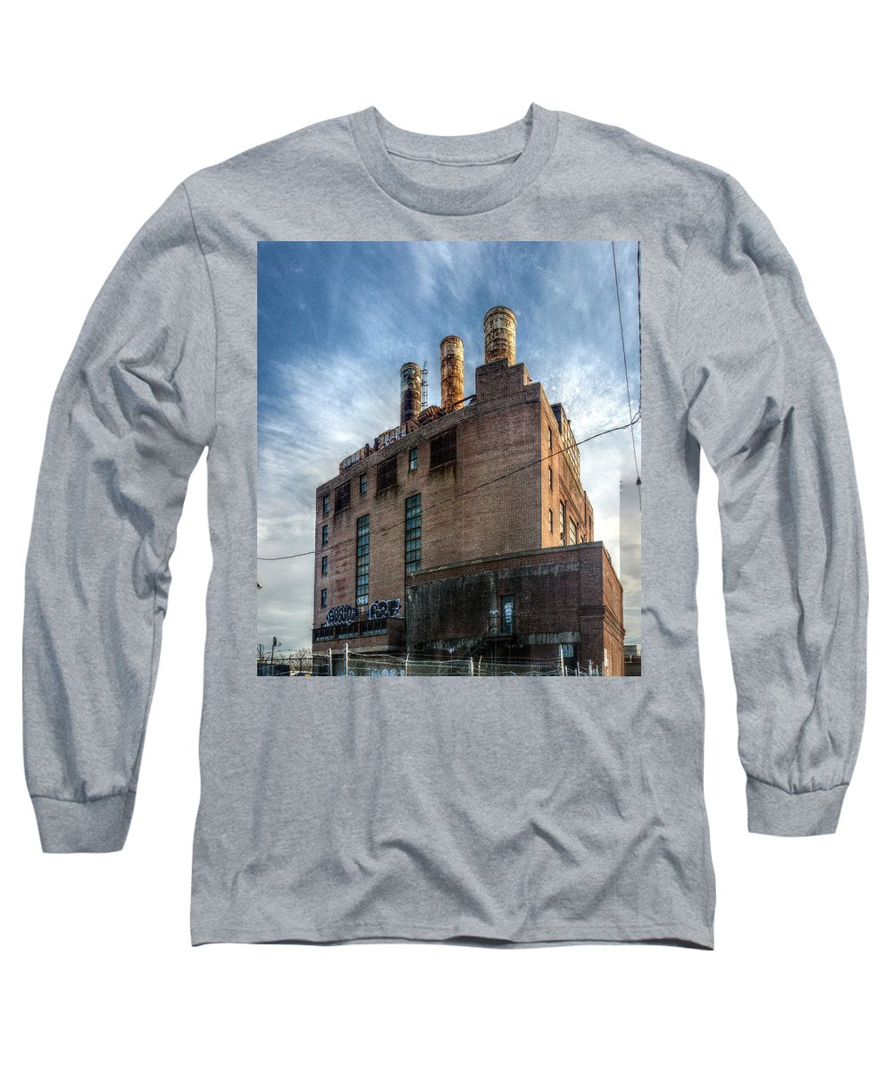 Panorama 3206 Willow Street Steam Plant - Long Sleeve T-Shirt