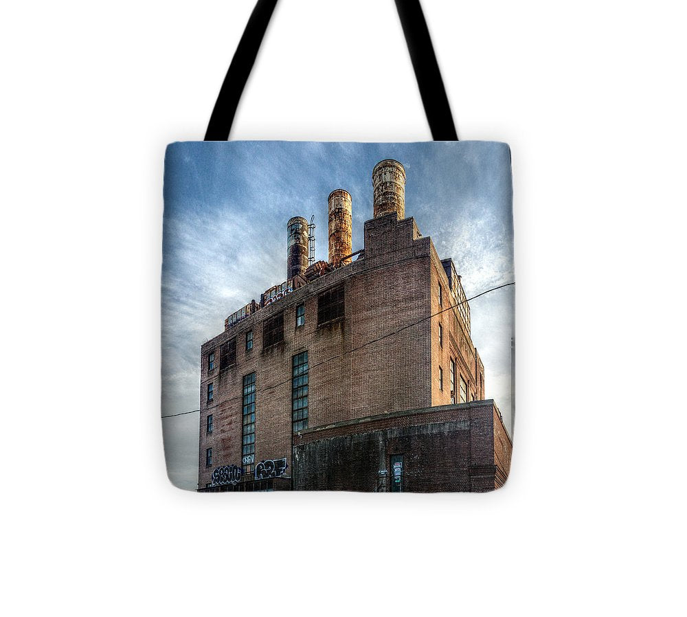 Panorama 3206 Willow Street Steam Plant - Tote Bag