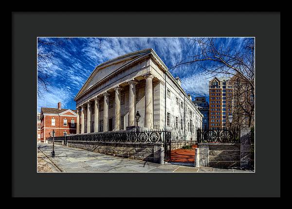 Panorama 3273 Second Bank of the United States - Framed Print