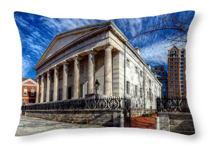 Panorama 3273 Second Bank of the United States - Throw Pillow