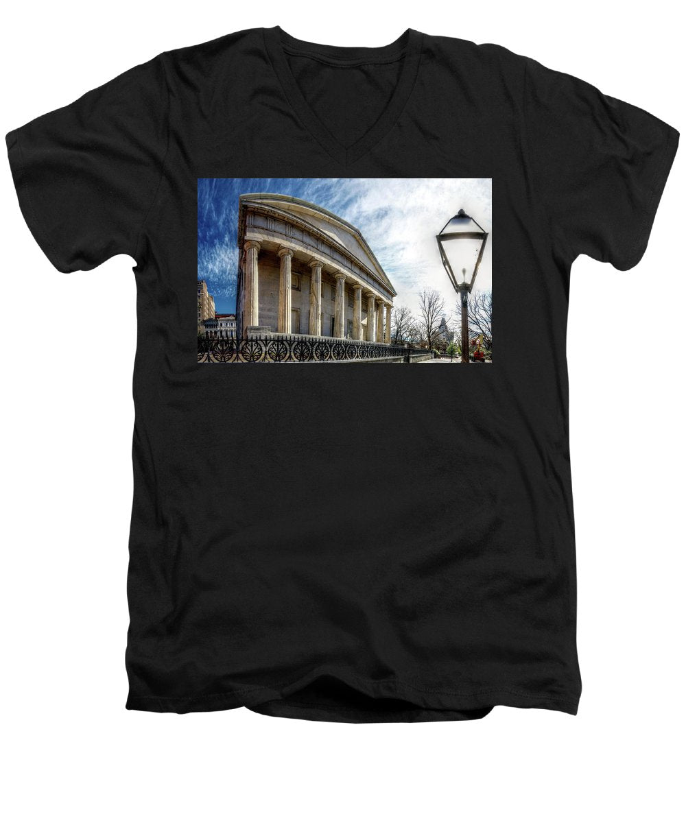Panorama 3280 Second Bank of the United States - Men's V-Neck T-Shirt