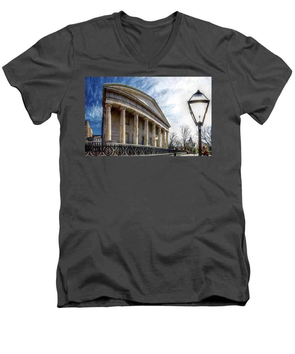 Panorama 3280 Second Bank of the United States - Men's V-Neck T-Shirt