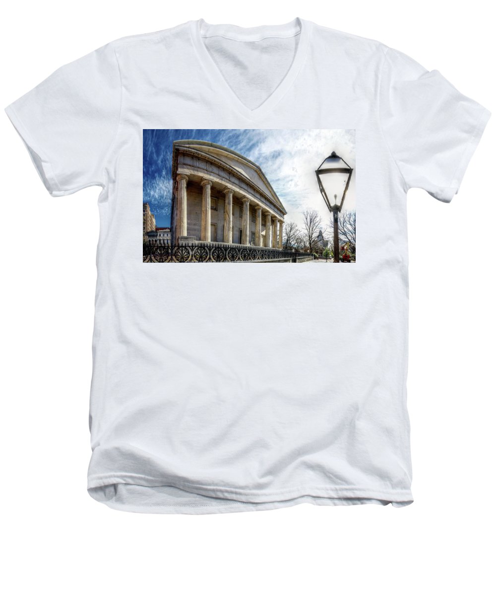 Panorama 3280 Second Bank of the United States - Men's V-Neck T-Shirt