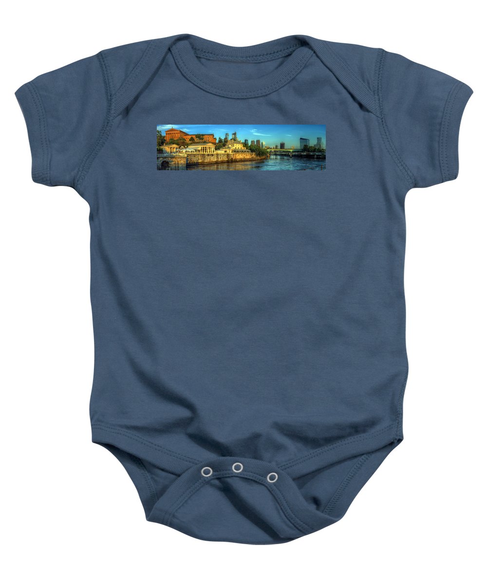 Panorama 3327 Fairmount Water Works - Baby Onesie