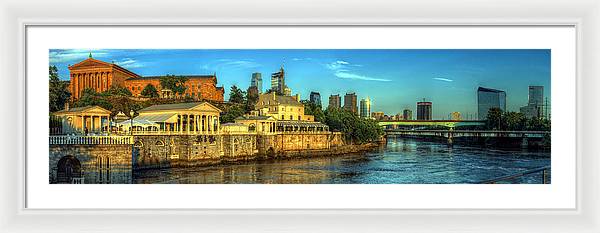 Panorama 3327 Fairmount Water Works - Framed Print