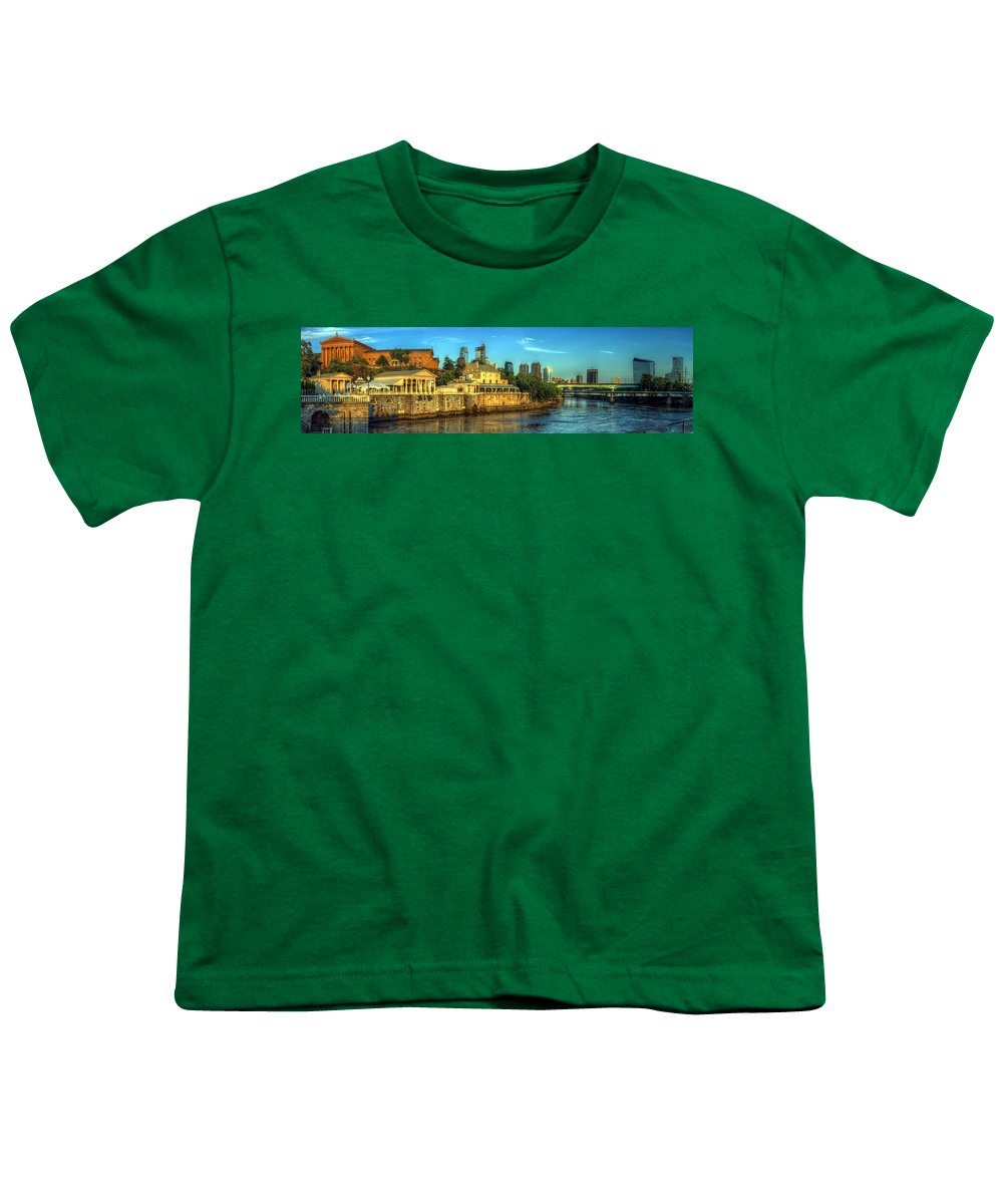 Panorama 3327 Fairmount Water Works - Youth T-Shirt