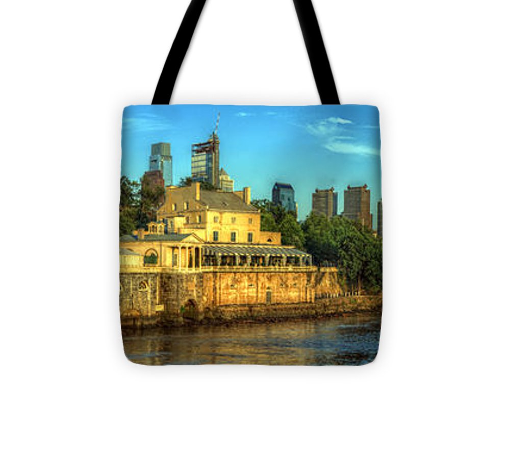 Panorama 3327 Fairmount Water Works - Tote Bag