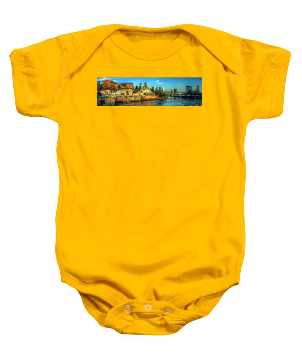 Panorama 3327 Fairmount Water Works - Baby Onesie