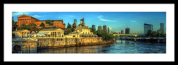 Panorama 3327 Fairmount Water Works - Framed Print