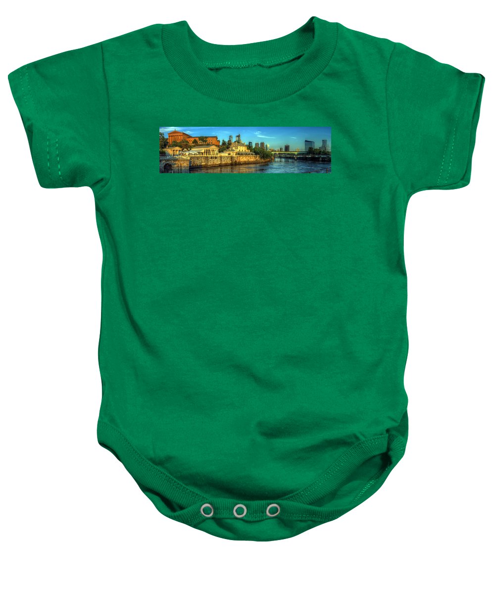 Panorama 3327 Fairmount Water Works - Baby Onesie