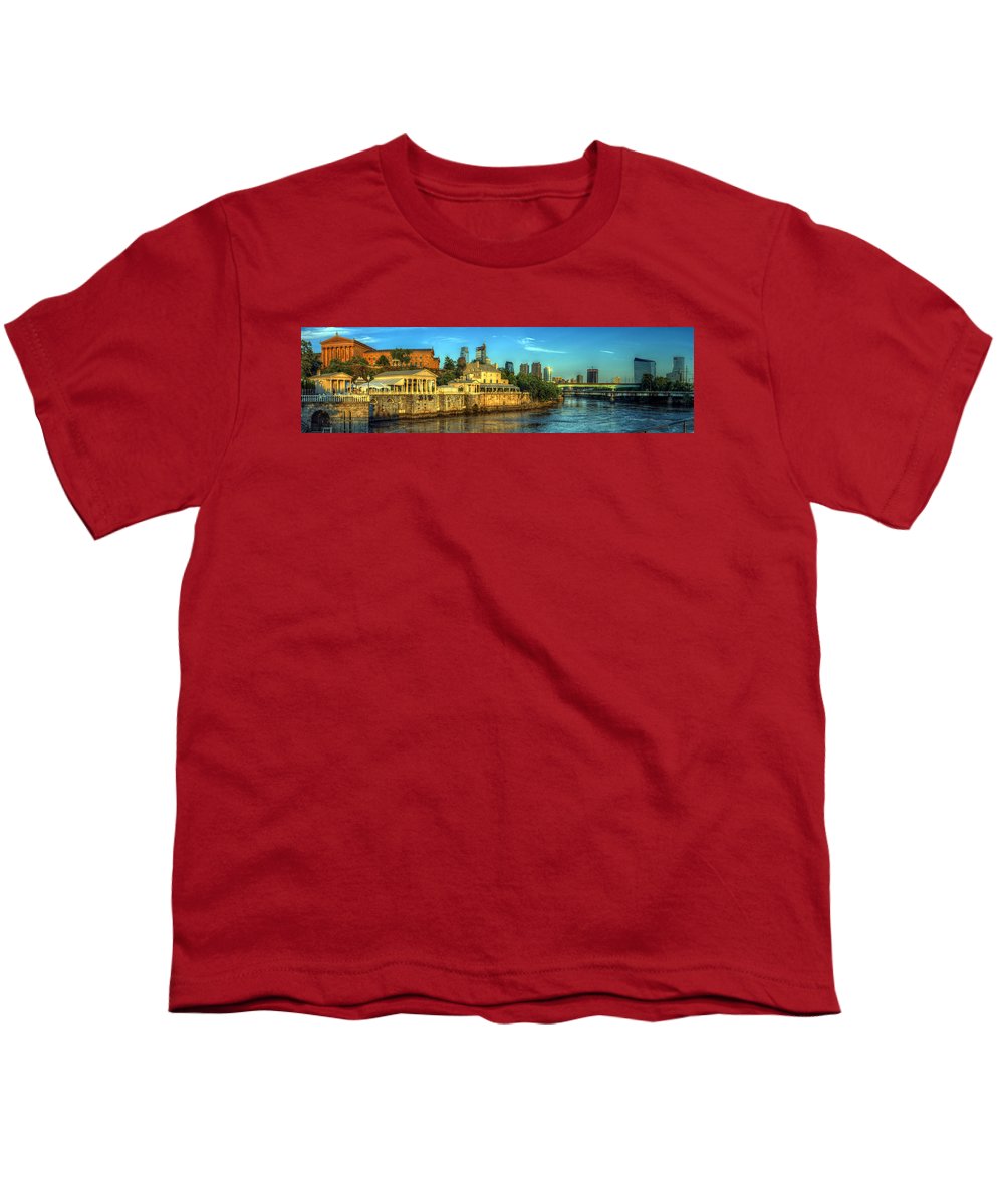 Panorama 3327 Fairmount Water Works - Youth T-Shirt