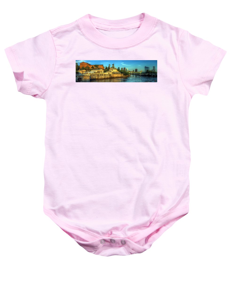 Panorama 3327 Fairmount Water Works - Baby Onesie