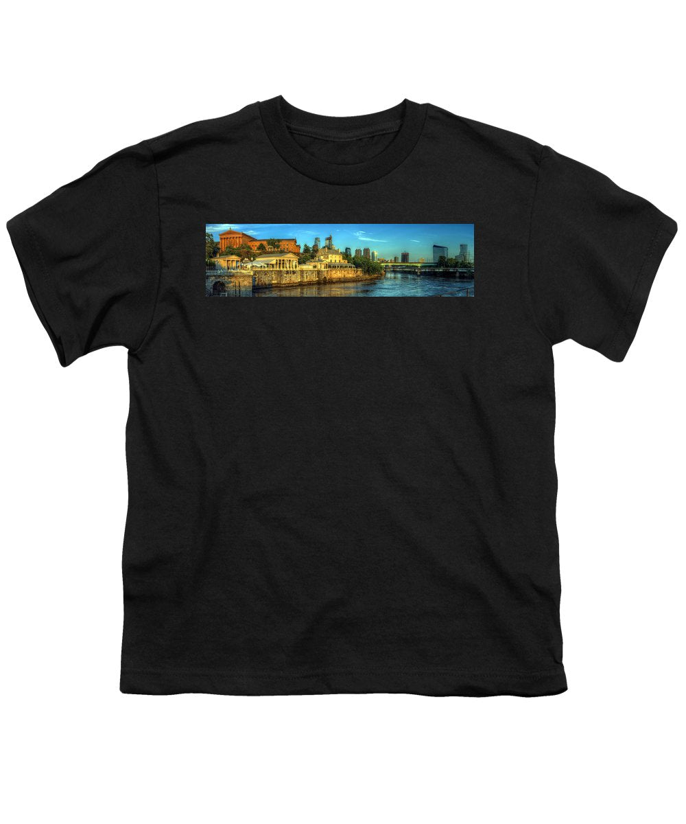 Panorama 3327 Fairmount Water Works - Youth T-Shirt