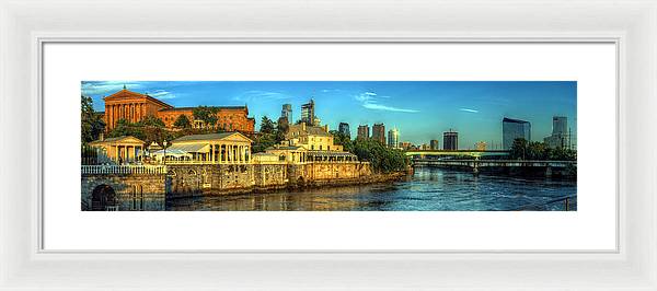 Panorama 3327 Fairmount Water Works - Framed Print