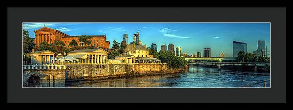 Panorama 3327 Fairmount Water Works - Framed Print
