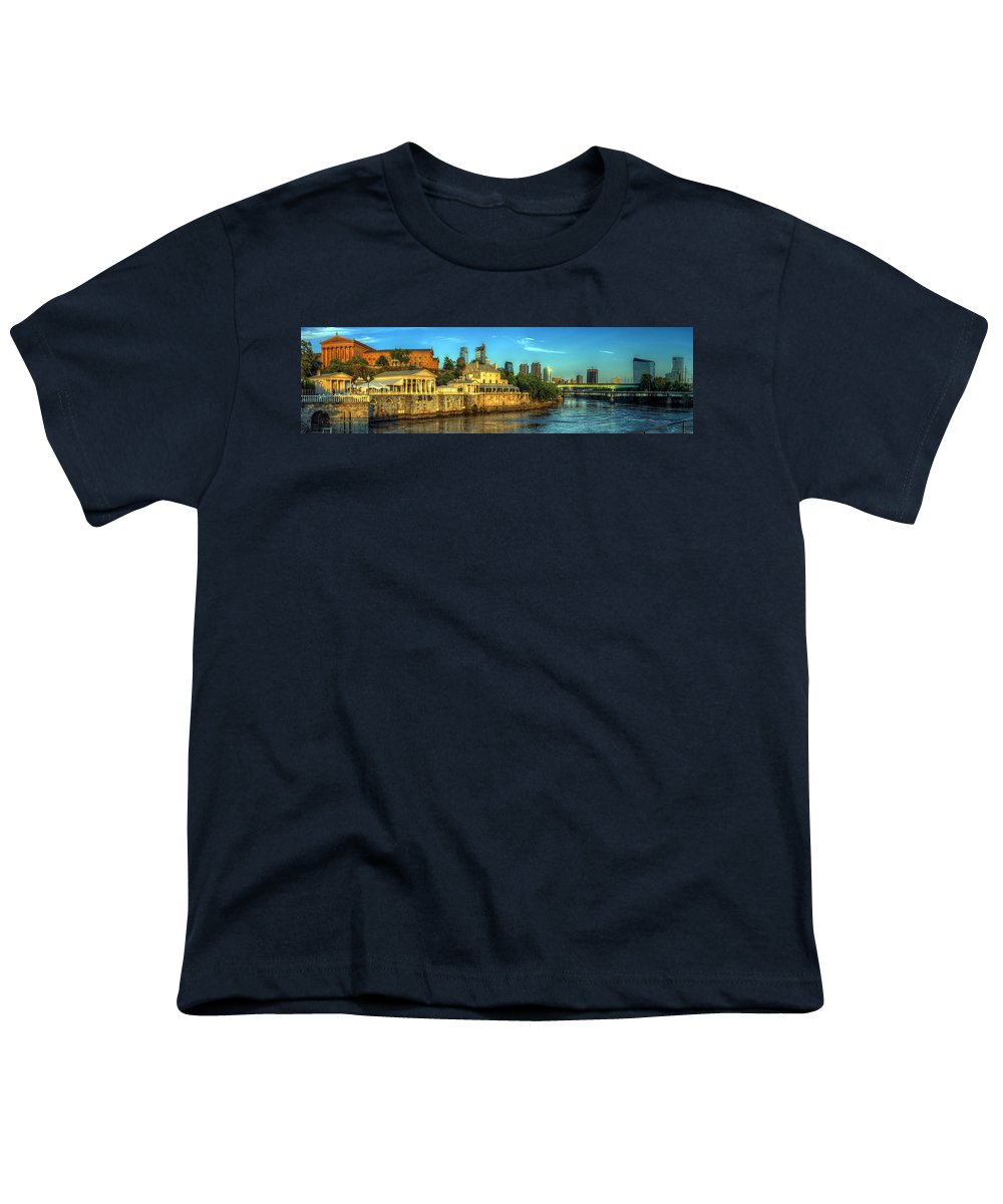 Panorama 3327 Fairmount Water Works - Youth T-Shirt