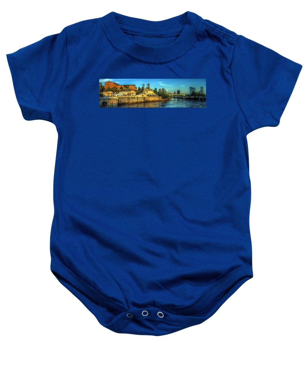 Panorama 3327 Fairmount Water Works - Baby Onesie