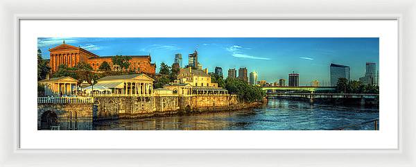 Panorama 3327 Fairmount Water Works - Framed Print