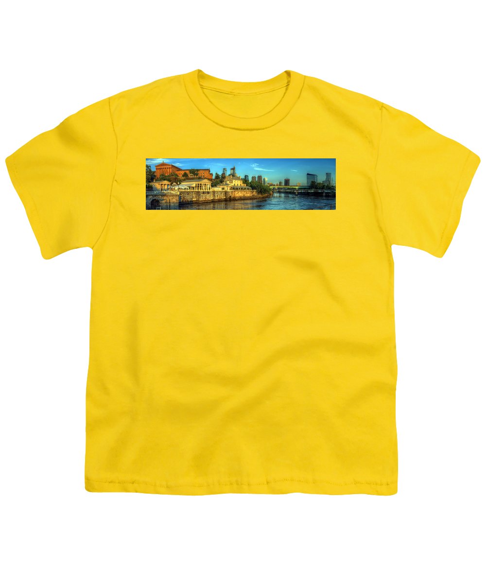 Panorama 3327 Fairmount Water Works - Youth T-Shirt