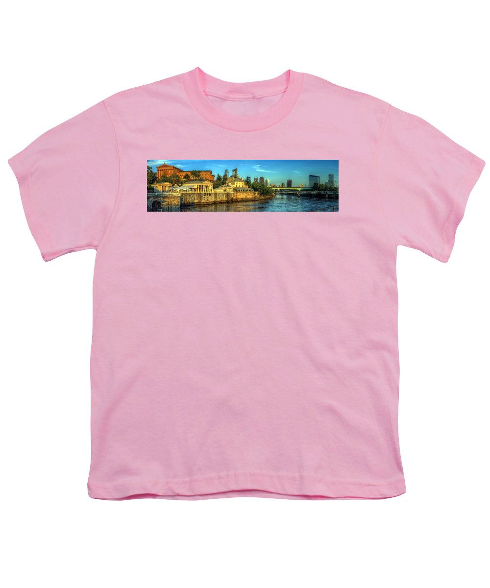 Panorama 3327 Fairmount Water Works - Youth T-Shirt