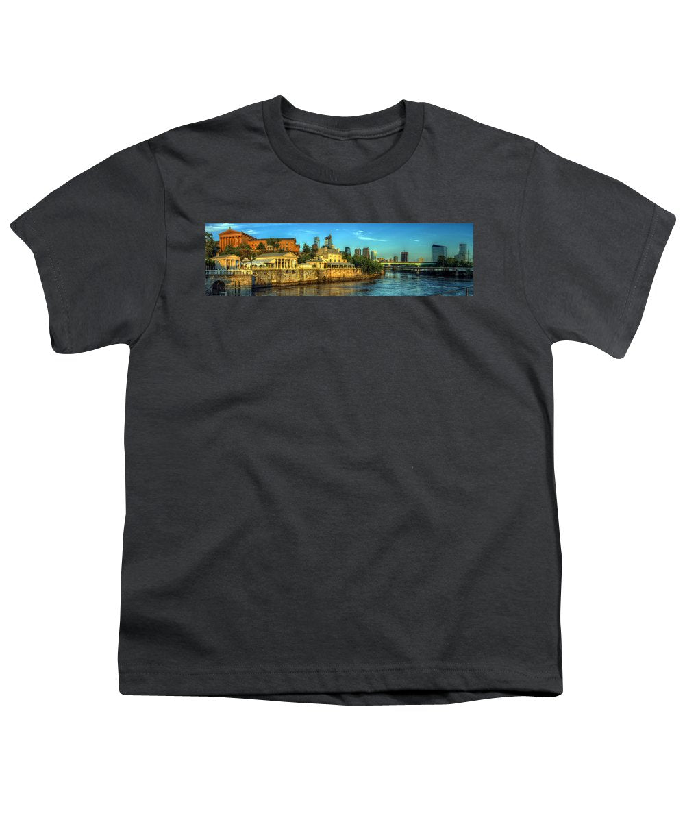 Panorama 3327 Fairmount Water Works - Youth T-Shirt
