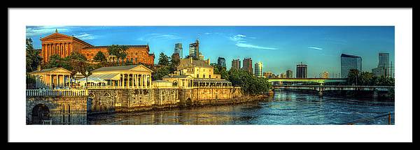 Panorama 3327 Fairmount Water Works - Framed Print