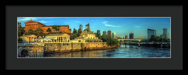 Panorama 3327 Fairmount Water Works - Framed Print