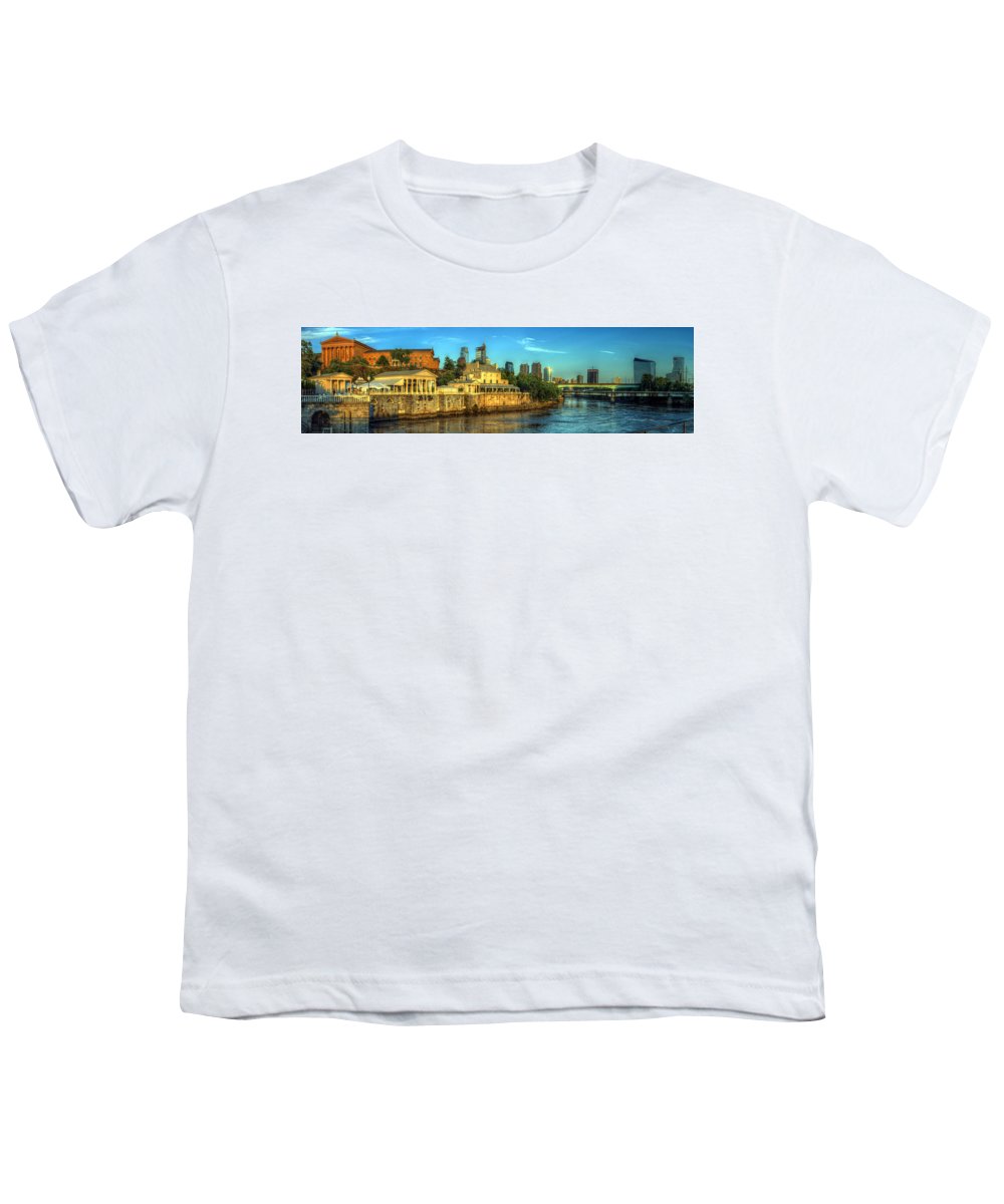 Panorama 3327 Fairmount Water Works - Youth T-Shirt