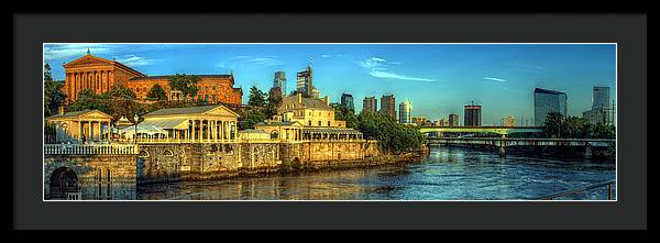 Panorama 3327 Fairmount Water Works - Framed Print