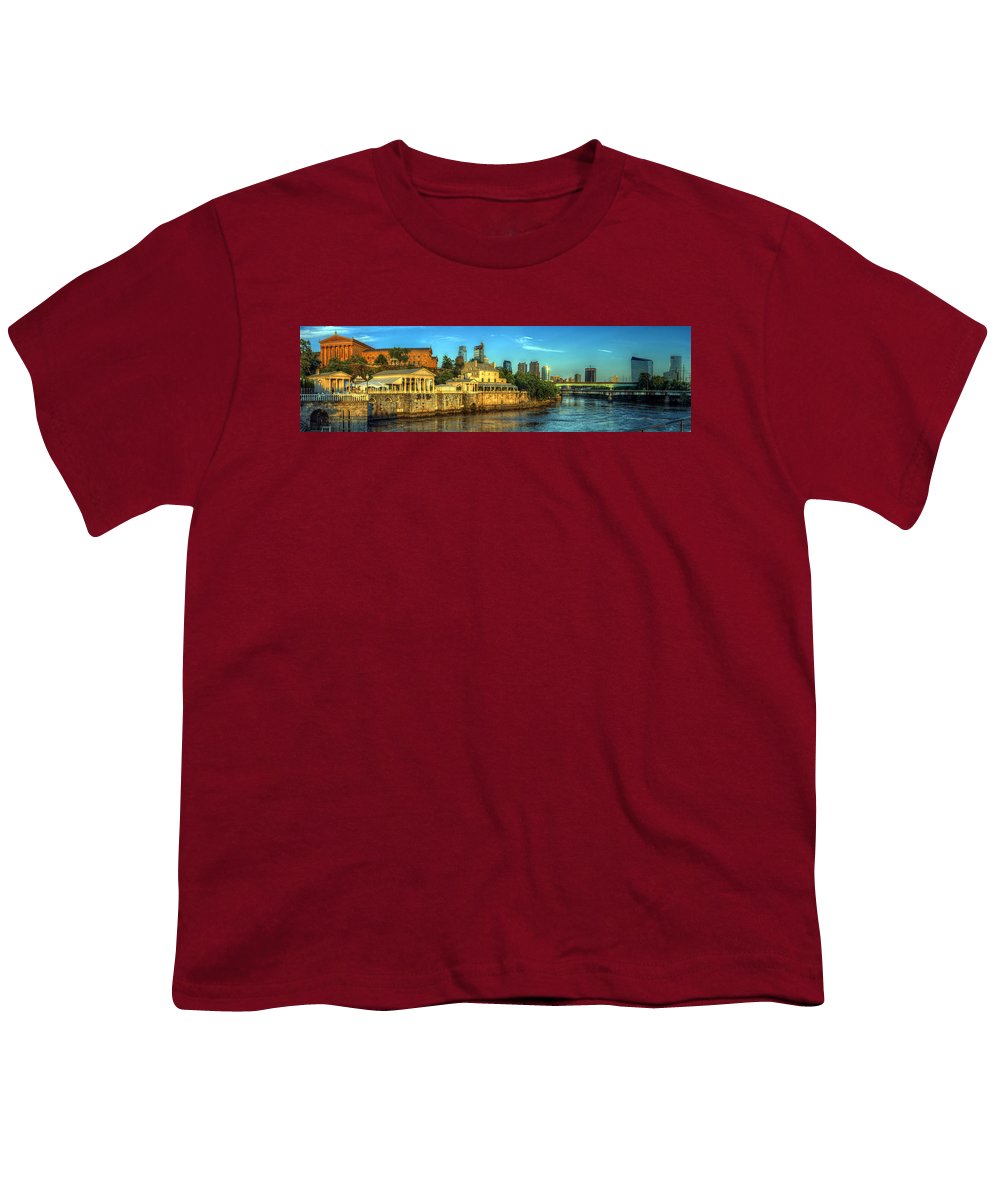 Panorama 3327 Fairmount Water Works - Youth T-Shirt