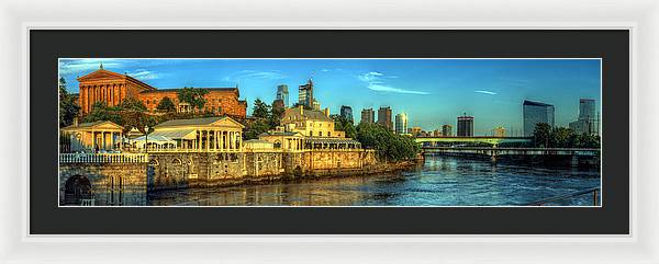Panorama 3327 Fairmount Water Works - Framed Print