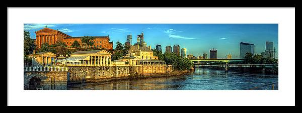 Panorama 3327 Fairmount Water Works - Framed Print